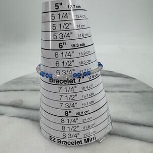 14K gold glass beaded bracelet